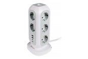 Strømkabel (ekstern) - Verbatim EUPT-01 - power strip - 15-in-1 European multi plug extension - 3600 Watt - 49547