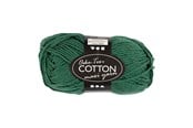 Garn & Tilbehør - Creativ Company - Cotton yarn Size 8/8 L: 80-85 M Dark green - 50gr. - 461290