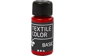Skrive- & Tegneverktøy - Creativ Company - Textile Color Semi-opaque Textile Paint - Red 50ml - 34202