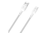 USB - Dudao L9T 5A USB-A - USB-C Cable 1m - White - 6976625335534