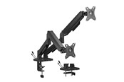 Skjermholder - Gembird Adjustable desk display mounting arm with USB ports 2-displays 17"-32" - MA-DA2U-01