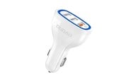 Mobil - Adaptere og ladere - Dudao car charger quick charge Quick Charge 3.0 QC3.0 2.4A 18W 3x USB white (R7S white) - 6970379615812