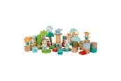 Lek & Lær - Small Foot - Wooden Building Blocks Jungle Friends - 50 pcs - 12768