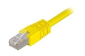 Nettverkskabel - Deltaco patch cable - 30 cm - yellow - Gul - 0.3m - STP-603GL