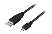 USB - Deltaco USB-299S - USB cable - USB to Micro-USB Type B - 25 cm - USB-299S
