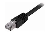 Nettverkskabel - Deltaco patch cable - 1.5 m - black - Svart - 1meter - STP-611S