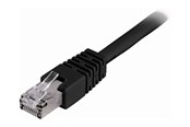 Nettverkskabel - Deltaco STP-635S - patch cable - 35 m - black - Svart - 35m - STP-635S