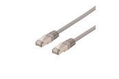 Nettverkskabel - Deltaco STP-60AU - patch cable - 50 cm - grey - Grå - 0.5 meter - STP-60AU