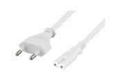 Strømkabel (intern) - Deltaco DEL-109J-50 - power cable - Europlug to power IEC 60320 C7 - 50 cm - DEL-109J-50