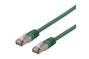 Nettverkskabel - Deltaco STP-611GAU - patch cable - 1.5 m - green - Grønn - 1m - STP-611GAU