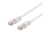 Nettverkskabel - Deltaco STP-625VAU - patch cable - 25 m - white - Hvit - 25m - STP-625VAU