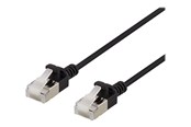 Nettverkskabel - Deltaco patch cable - 1 m - black - Svart - 1meter - UFTP-1027