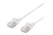 Nettverkskabel - Deltaco patch cable - 2 m - white - Hvit - 2m - UFTP-1048