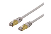 Nettverkskabel - Deltaco SFTP-611AH - patch cable - 1.5 m - grey - Grå - 1m - SFTP-611AH