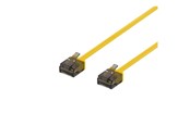 Nettverkskabel - Deltaco patch cable - 50 cm - yellow - Gul - 0.5m - UUTP-2013