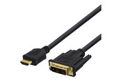 Skjermkabel - Deltaco HDMI-116D - adapter cable - HDMI / DVI - 7 m - HDMI-116D
