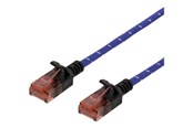 Nettverkskabel - Deltaco patch cable - 1 m - white blue - Blå - 1m - UUTP-1301