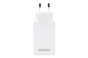 Mobil - Adaptere og ladere - Deltaco power adapter - slim - 2 x USB-C - 67 Watt - USBC-AC201