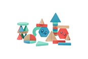 Babyleker - BS Toys Wooden Building Blocks - 38pcs. - GA521