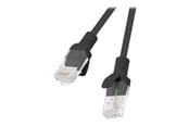 Nettverkskabel - Lanberg patch cable - 10 m - black RAL 9004 - Svart - 10m - PCU6-10CC-1000-BK