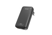 Mobil - Adaptere og ladere - Dudao A65Q 65W GaN Travel Wall Charger USB-A / USB-C PD Ultra-Thin EU / US - Black - 6976625333868