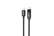 USB - Dudao L7C USB-C - USB-C 100W Cable with LED Display 1m - Black - 6976625334414