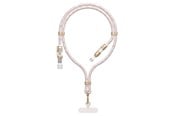 USB - Dudao L20MAX 4in1 Cable / Lanyard USB-A / USB-C / Lightning PD QC 65W 1.5m - Pink - 6976625334421