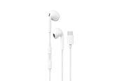 Hodetelefoner - Dudao in-ear headphones with USB Type-C connector white (X14PROT) - 6976625335299
