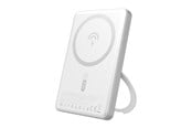 Nødlader - Dudao K28S 20W PD 5000mAh Powerbank with MagSafe and Stand - Silver - 5000 mAh - 6977196680115