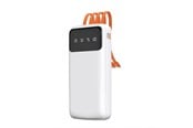 Nødlader - Dudao K6Pro Universal 10000mAh Power Bank with USB Cable USB Type C Lightning white (K6Pro-white) Nødlader - Hvit - 10000 mAh - 6977196682065