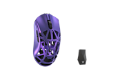 Mus - WLMouse Beast X Max (Solid Side + Omron) / Wireless 8K / Magnesium - Gaming mus - Optisk - 5 - Lilla - MAX-Purple-O-SHIXIN