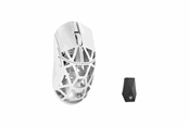 Mus - WLMouse Beast X Max (Solid Side + Omron) / Wireless 8K / Magnesium - Gaming mus - Optisk - 5 - Hvit - MAX-Milky White-O-SHIXIN