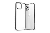 Mobil - Deksel og etui - Joyroom New Beautiful Series ultra thin case with electroplated frame for iPhone 12 Pro Max black (JR-BP796) - 6941237119315