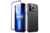 Mobil - Deksel og etui - Joyroom 360 Full Case front and back cover for iPhone 13 Pro Max + tempered glass screen protector black (JR-BP928 black) - 6941237161628