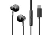 Hodetelefoner - Joyroom TYPE-C Series JR-EC07 USB-C in-ear headphones metal - black - 6941237162762