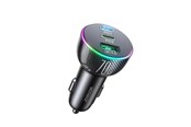 Mobil - Adaptere og ladere - Joyroom car charger 70W with 3 ports: USB 2 x USB C black (JR-CL26) - 6956116762261