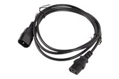 Strømkabel (ekstern) - Lanberg - power extension cable - power IEC 60320 C13 to IEC 60320 C14 - 1.8 m - CA-C13E-10CC-0018-BK