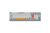Tastatur - NuPhy Halo96 V2 Ionic White - Lemon - Gamingtastatur - Nordisk - Hvit - 0205067