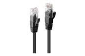 Nettverkskabel - Lindy patch cable - 7.5 m - black - Svart - 7.5m - 48081