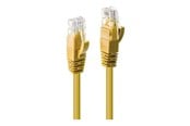 Nettverkskabel - Lindy patch cable - 50 cm - yellow - Gul - 0.5m - 48061
