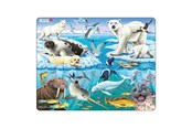 Puslespill - Selecta Play - Larsen Jigsaw Puzzle Animals - Arctic Animals 75 pcs. - LA-FH11