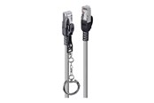 Nettverkskabel - Lindy patch cable - 1 m - grey - Grå - 1m - 47602