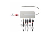 Dokkingstasjon - Lindy - docking station - USB-C 3.2 - 2 x HDMI - 1GbE - 43360