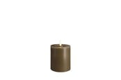 Dekorasjon - Moods & More LED pillar candle - Melted Dark sand - 74x100 mm - M31-DS074100