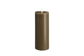Dekorasjon - Moods & More LED pillar candle - Melted Dark sand - 74x200 mm - M31-DS074200