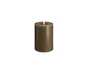 Dekorasjon - Moods & More LED pillar candle - Melted Dark sand - 99x150 mm - M31-DS099150