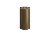 Dekorasjon - Moods & More LED pillar candle - Melted Dark sand - 99x200 mm - M31-DS099200
