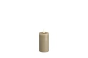 Dekorasjon - Moods & More LED pillar candle - Melted Kit grey - 49x100 m - M31-KG049100