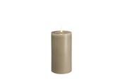 Dekorasjon - Moods & More LED pillar candle - Melted Kit grey - 74x150 mm - M31-KG074150