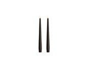 Dekorasjon - Moods & More LED taper candle - Slim - Charcoal - 23x250 mm - 2 pcs - M50-CC023250